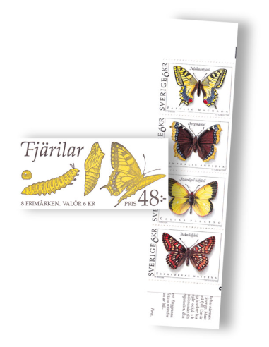 SUÈDE - Carnet n° 1759 ** - Papillons