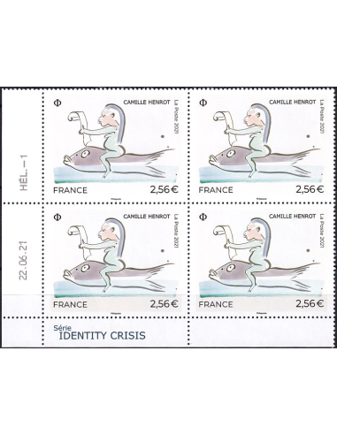 Timbre  n° 5513 ** - Coin daté (2021)...