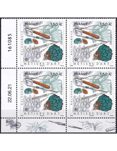 Timbre  n° 5518 ** - Coin daté (2021)...