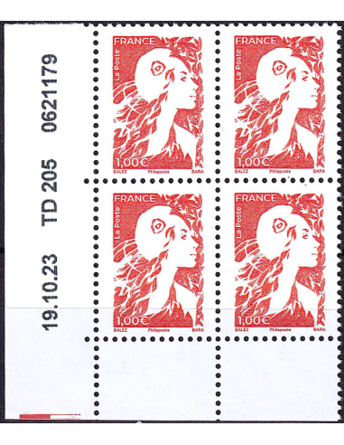 Timbre  n° 5729 ** - Coin daté (2023)...