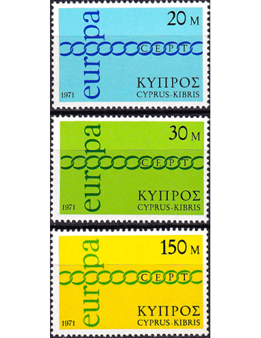 CHYPRE - n°  351 à 353 ** - Europa 1971