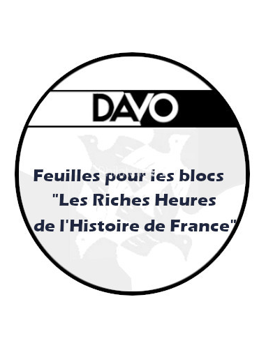 DAVO -  6 Feuilles Luxe blanches +...