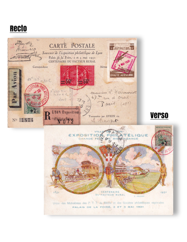 FRANCE - Carte postale oblitérée de...