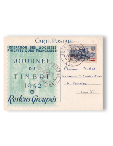 FRANCE - n°  490 sur carte postale...