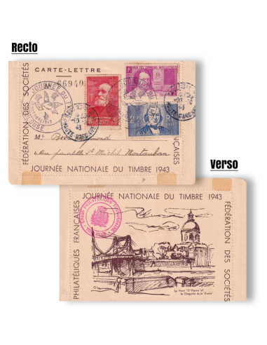 FRANCE - Carte-lettre oblitérée de la...