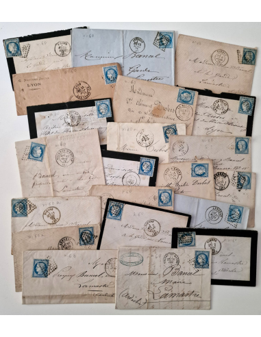 FRANCE - Lot de 21 lettres avec...