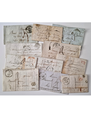 FRANCE - Lot de 11 lettres avec...