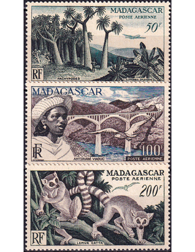 MADAGASCAR - PA n° 75 à 77 ** -...