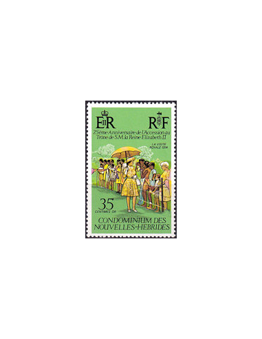 NOUVELLES-HEBRIDES - n°  444 ** - 25...