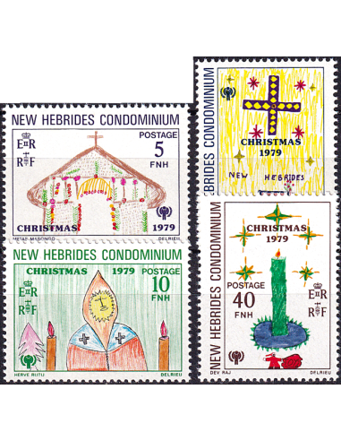 NOUVELLES-HEBRIDES - n°  571 à 574 **...