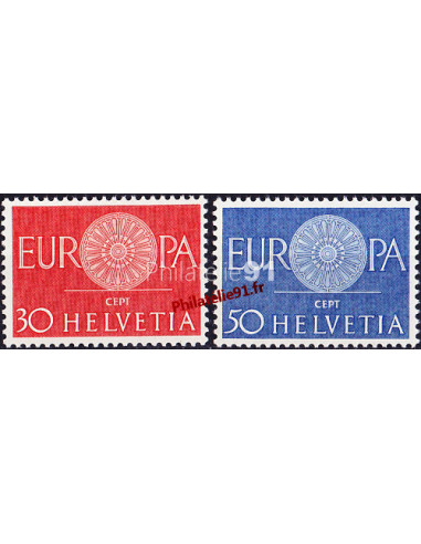 SUISSE - n°   666 - 667 - EUROPA 1960