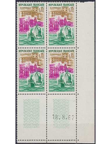 Timbre  n° 1317 ** - Coin daté (1962)...