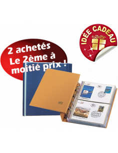 Collections (en albums) - AZ59 Reliure SAFE DUAL avec pochettes vides de  timbre de France de 1980 à 1990. A saisir !!!