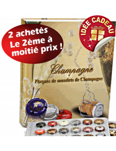 2 Feuilles supplémentaires grand format pour capsules de champagne - 84  plaques de muselet