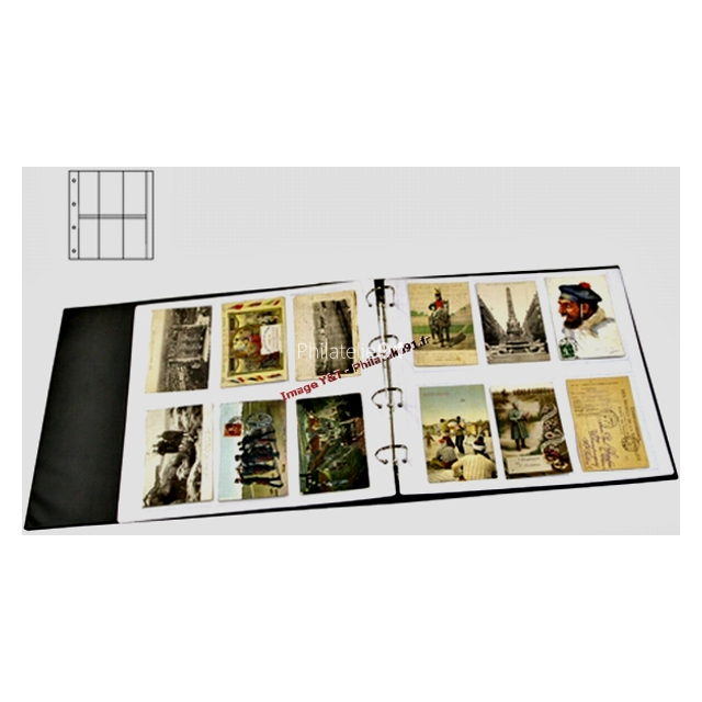 Album Luxe vide pour cartes postales noir Yvert et Tellier 20041