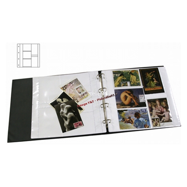 Album Luxe vide pour cartes postales noir Yvert et Tellier 20041