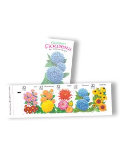Un carnet de timbres postaux Fleurs et Douceurs - Le JardinOscope, toute la  flore et la faune de nos parcs et jardins