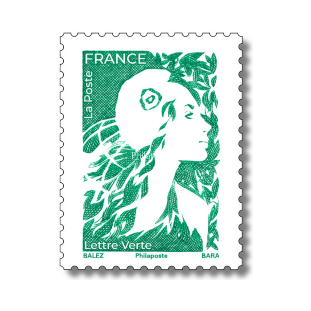 Carnet 12 timbres Marianne l'engagée - Lettre Verte - Patrimoine