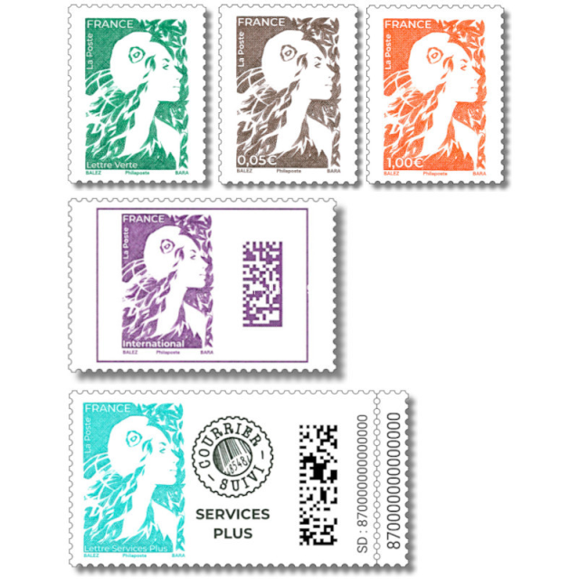Une Marianne de l'avenir sur les nouveaux timbres